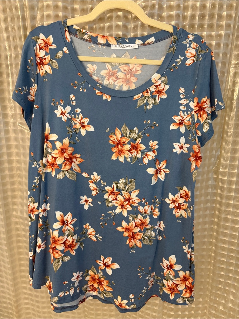 Soft floral tee